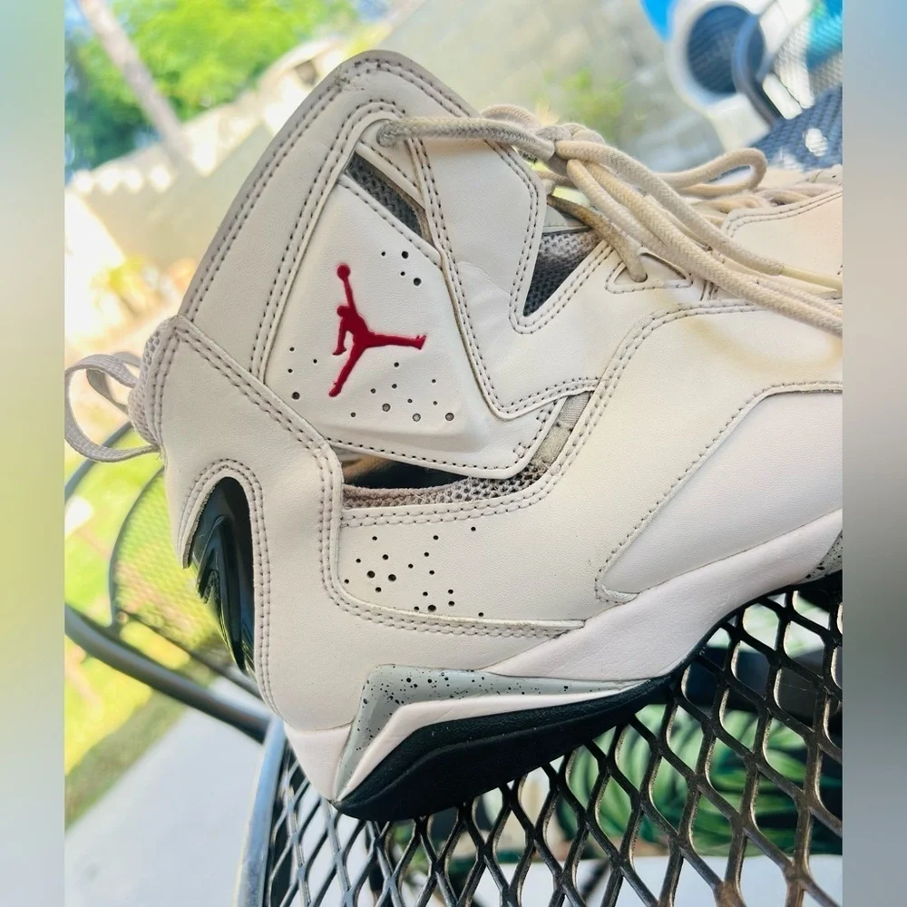 JORDAN Shoes TRUE FLIGHT Mens Size 11.5 WHITE CEMENT Basketball Sneaker 342964-